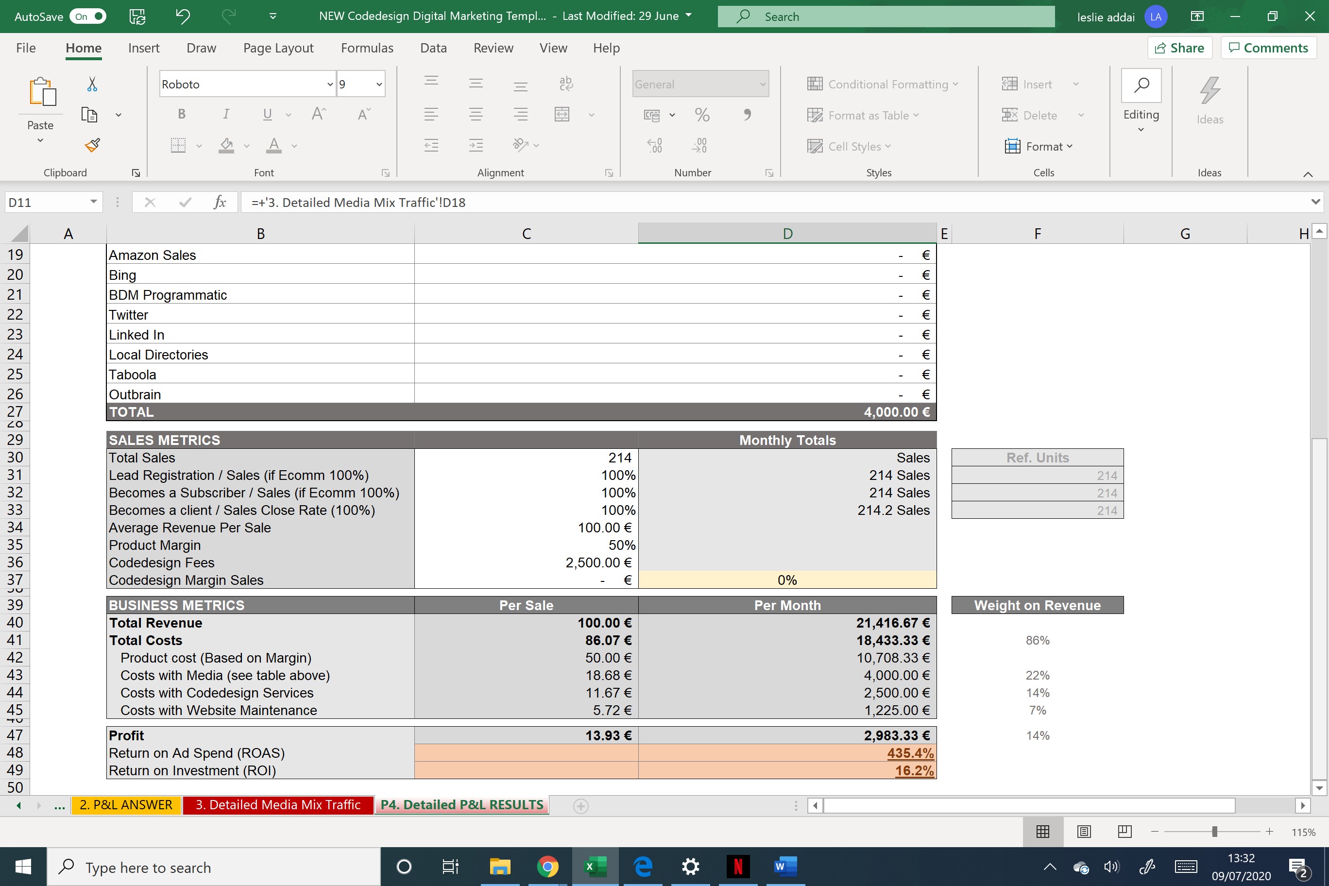 social media plan template excel