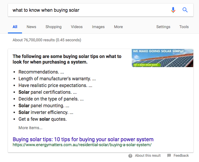 SEO for Solar Companies