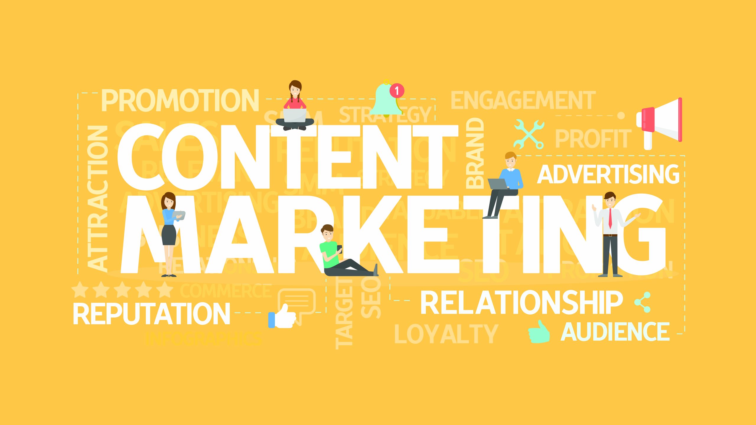 Search engine marketing and content marketing