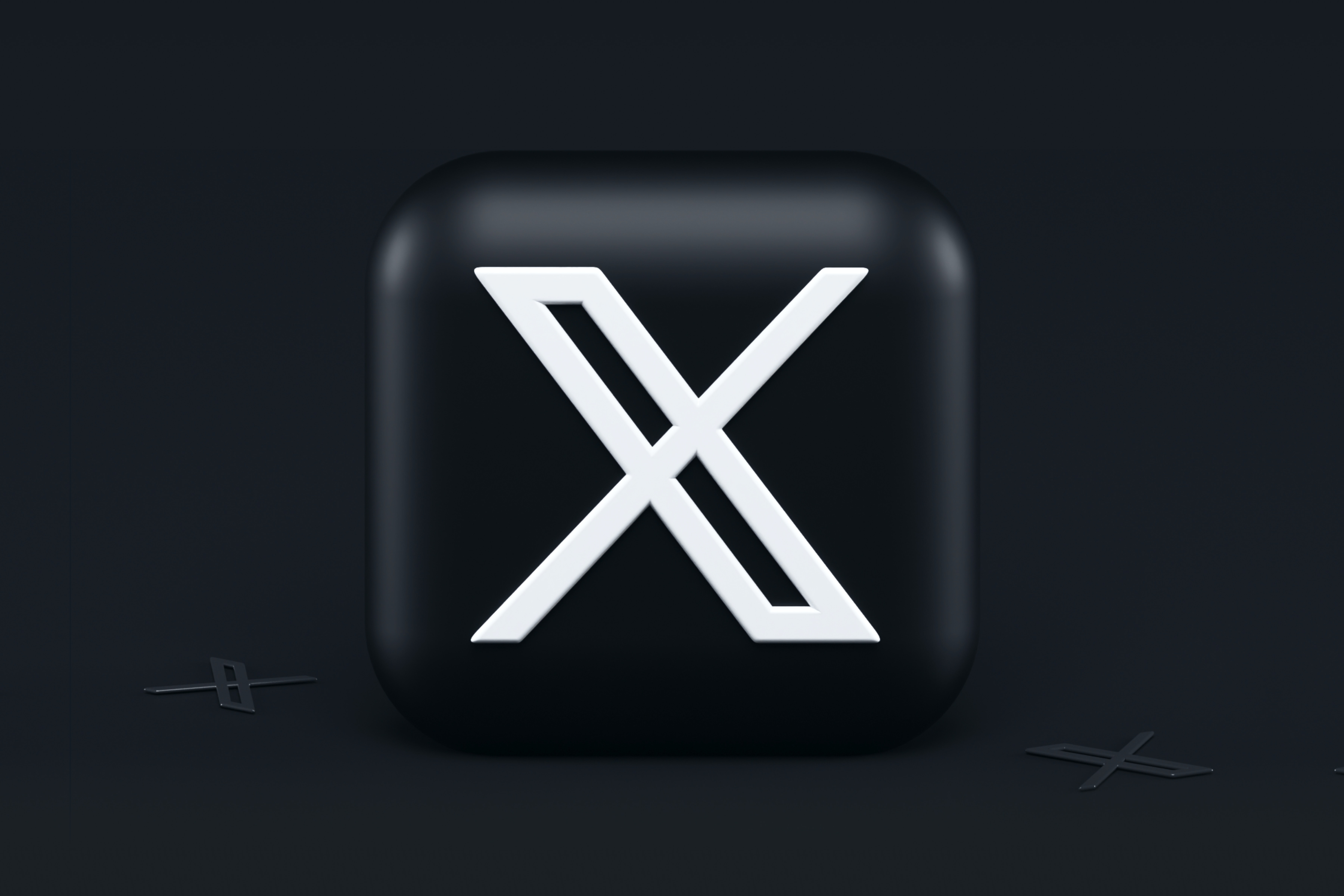 X Logo - Black background with X in white.
