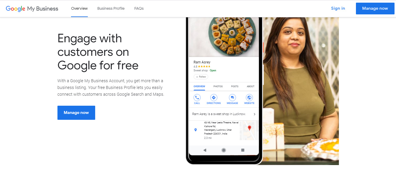 google my business set up