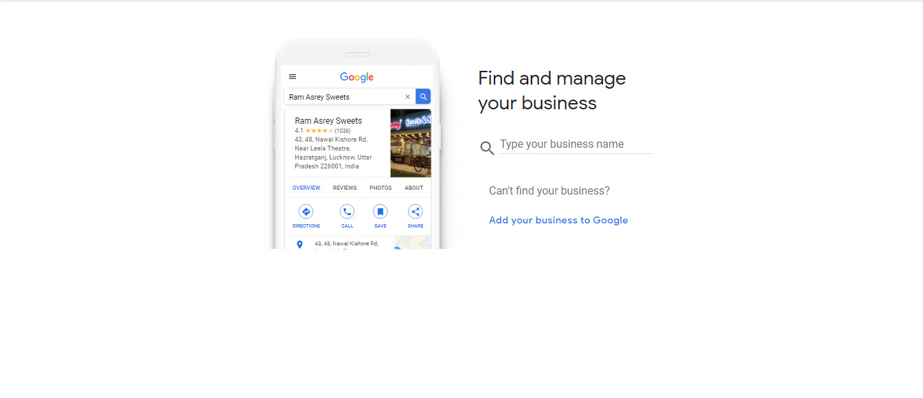 google my business set up