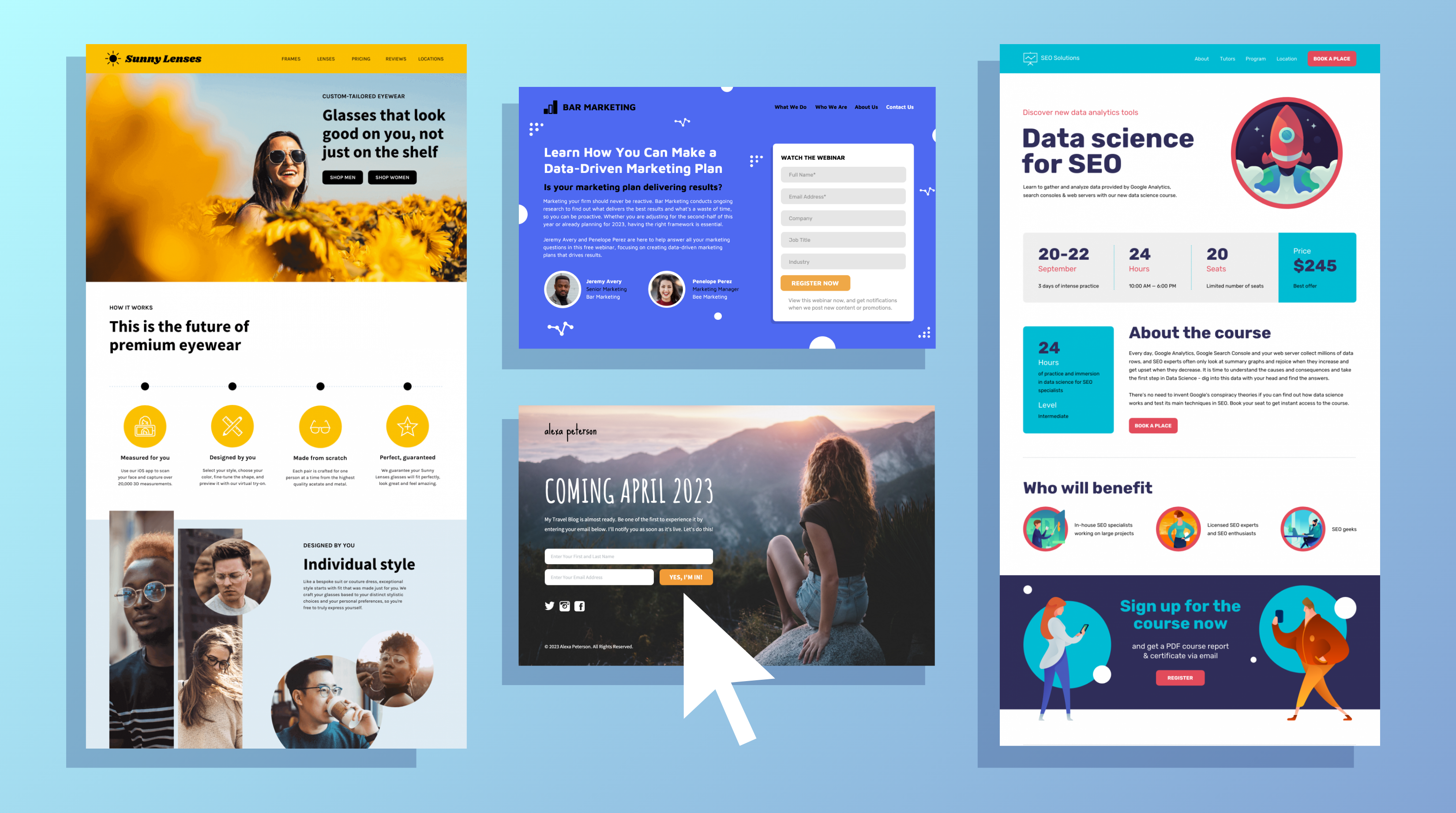 landing page